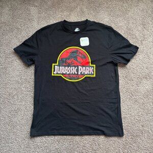 Jurassic Park Movie Logo T shirt- Mens Large - Black - Jurassic World -Universal